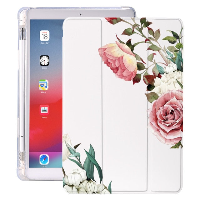 Flower Leaves Luxury Case For iPad AIr