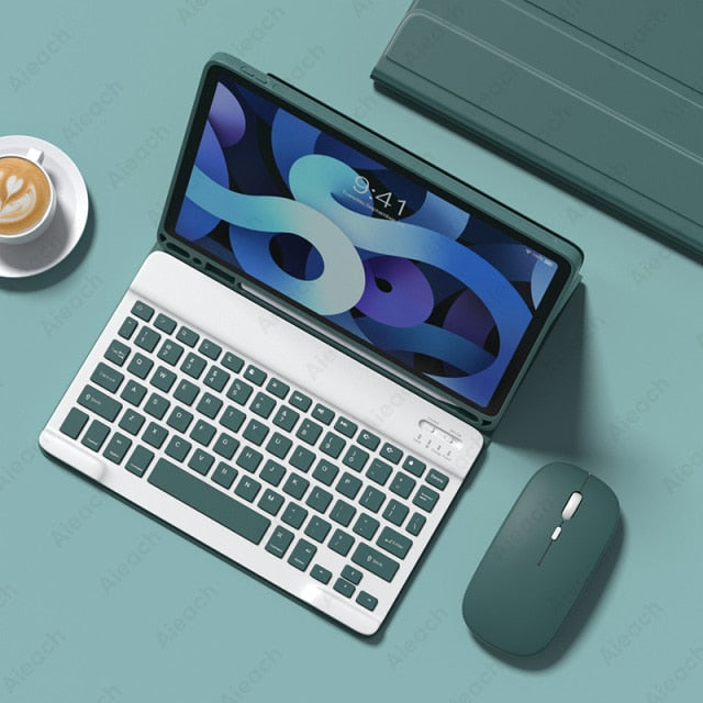 Touchpad Mouse Keyboard Case For iPad