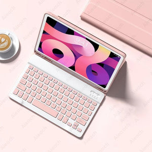 Touchpad Mouse Keyboard Case For iPad