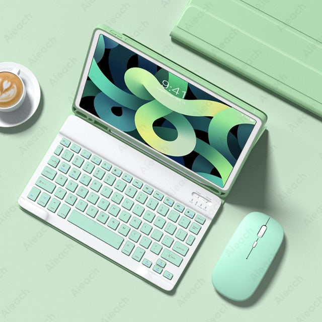 Touchpad Mouse Keyboard Case For iPad