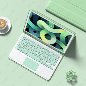 Touchpad Mouse Keyboard Case For iPad