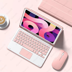 Touchpad Mouse Keyboard Case For iPad