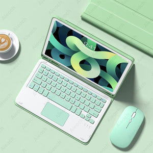 Touchpad Mouse Keyboard Case For iPad