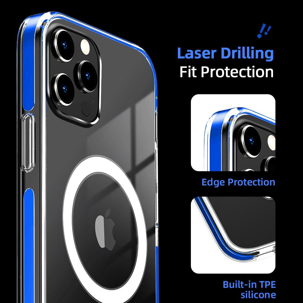 Clear Magnectic Phone Case For iPhone