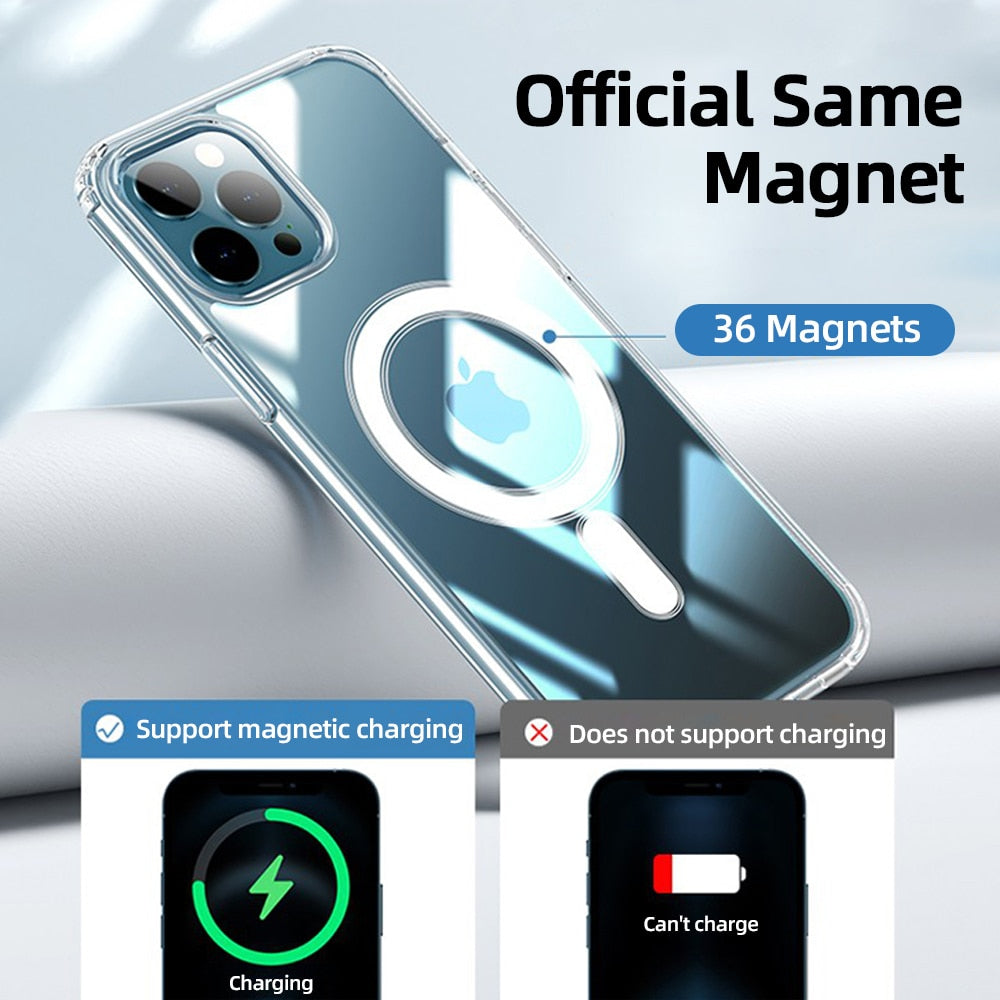 Clear Magnectic Phone Case For iPhone