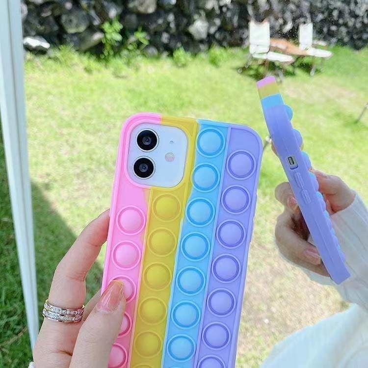 3D Rainbow Bubble Case For iphone