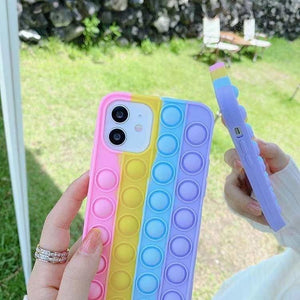 3D Rainbow Bubble Case For iphone