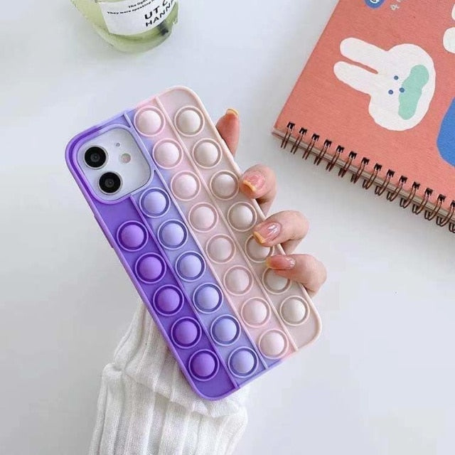 3D Rainbow Bubble Case For iphone