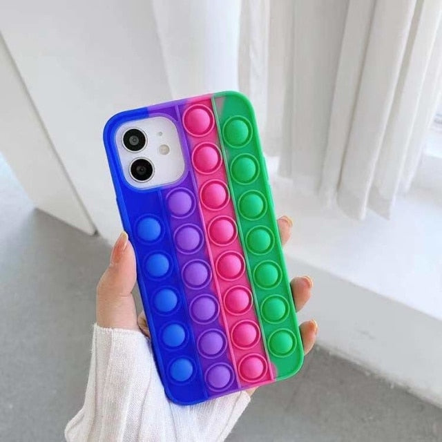 3D Rainbow Bubble Case For iphone