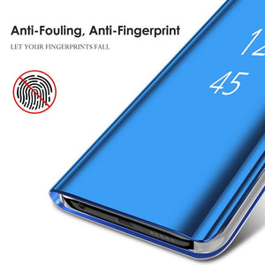 Smart Mirror Flip Phone Case For Huawei Honor