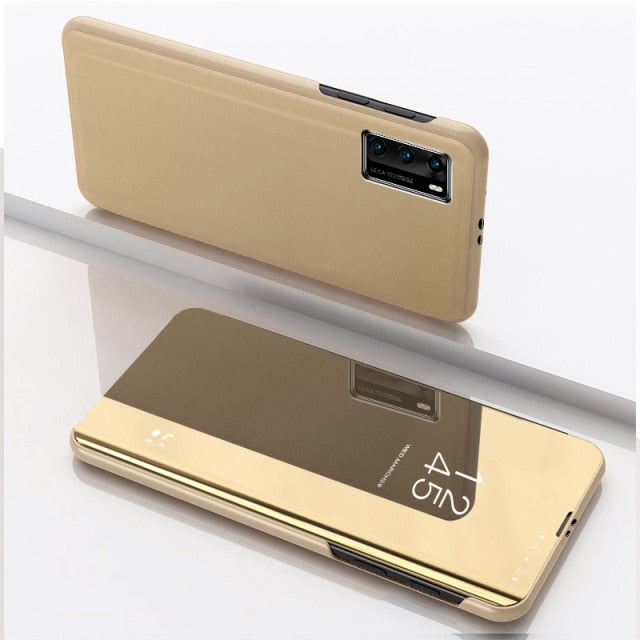 Smart Mirror Flip Phone Case For Huawei Honor
