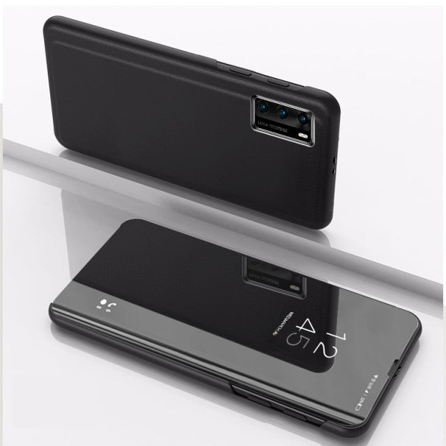 Smart Mirror Flip Phone Case For Huawei Honor